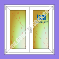 Zweiflügel drehkipp/drehkipp Oknoplast Kunststoff Fenster mit Mittelpfosten