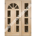 NAPSUGÁR zweiflügelige Holz Eingangstür 140x210 cm