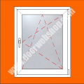 Drehkipp Flügel Kunststoff Lagerware Fenster Encore_80mm Bautiefe