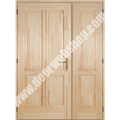 HEVES zweiflügelige Holz Eingangstür 140x210 cm