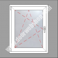 Drehkipp Flügel Kunststoff Lagerware Fenster