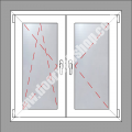 Zweiflügelige dreh/drehkipp Fenster auf Lager